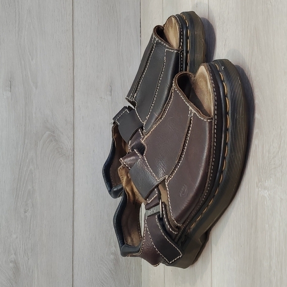 VintageDr.Martens Mens 9064 Y2K Leather Chunky Tractor Platform shoes Sandals - Picture 3 of 15